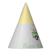 Schattige Dusky Green Any Age Verjaardagsfeestje Feesthoedjes (Links)