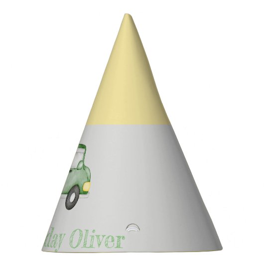 Schattige Dusky Green Any Age Verjaardagsfeestje Feesthoedjes (Rechts)