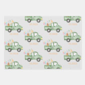 Schattige Dusky Green Any Age Verjaardagsfeestje Inpakpapier Vel (Voorkant 2)