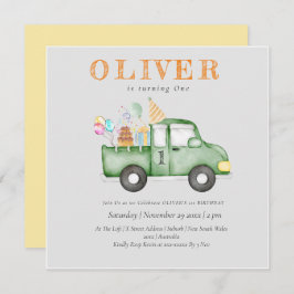 Schattige Dusky Green Any Age Verjaardagsfeestje Kaart