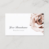 Schattige Dusty Pink Rose Plain White Simple Visitekaartje (Voorkant)