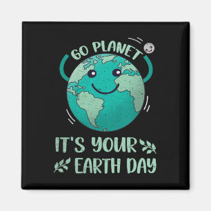 Schattige Earth Day Shirt Happy Earth Day 2025 Go  Magneet