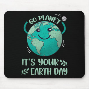 Schattige Earth Day Shirt Happy Earth Day 2025 Go Muismat