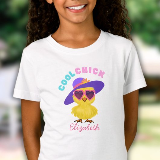 Schattige EASTER Cool Chick Jonge Meisjes T-shirt