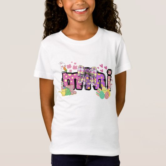 Schattige Easter mini konijn voor kinderen T-shirt (Voorkant)