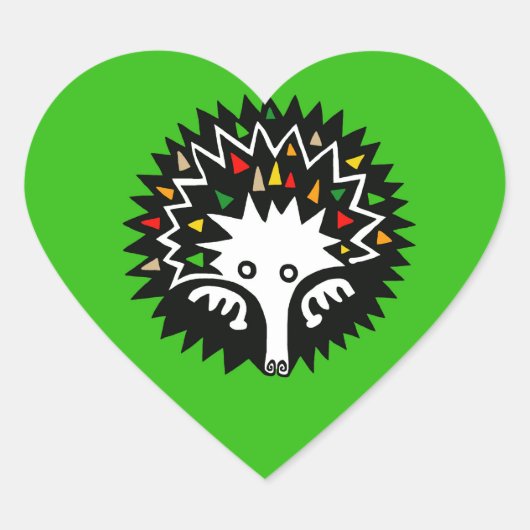 Schattige ECHIDNA - Aussie wilde dieren - monotrem Hart Sticker (Voorkant)