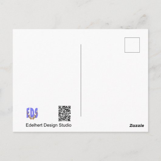 Schattige edelherten DIY Briefkaart (Achterkant)