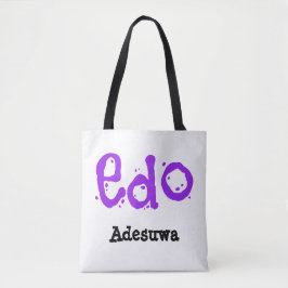 Schattige Edo-stam Tote Bag