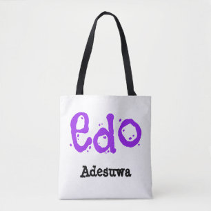 Schattige Edo-stam Tote Bag