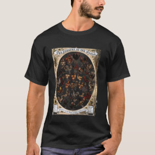 Schattige educatieve kip kennis rassen van kuiken t-shirt