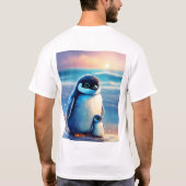 schattige Eekhoorn en Penguin Combo T-Shirt (Achterkant)