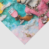 Schattige eekhoorn in een roze jurk tissuepapier (Detail)