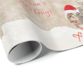 Schattige eekhoorn in Santa Hat Cadeaupapier (Rol Hoek)