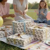 Schattige eekhoorn inpakpapier vel