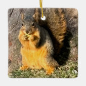 Schattige eekhoorn keramisch ornament (Voorkant)