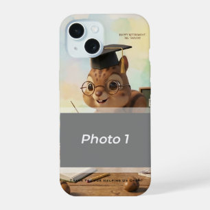 Schattige Eekhoorn Lerarenpensioen iPhone 15 Jaar Case