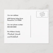 Schattige Eekhoorn Nieuw Thuis Adres Net Verplaats Aankondigingskaart (Achterkant)