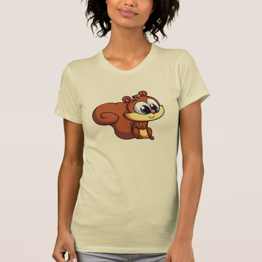 Schattige eekhoorn t-shirt (Voorkant)