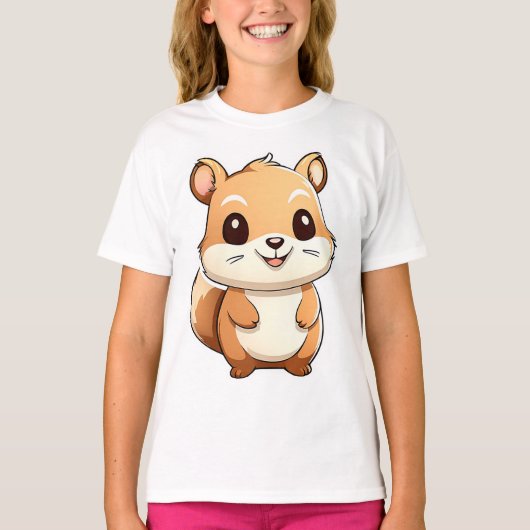 Schattige eekhoorn t-shirt (Voorkant)