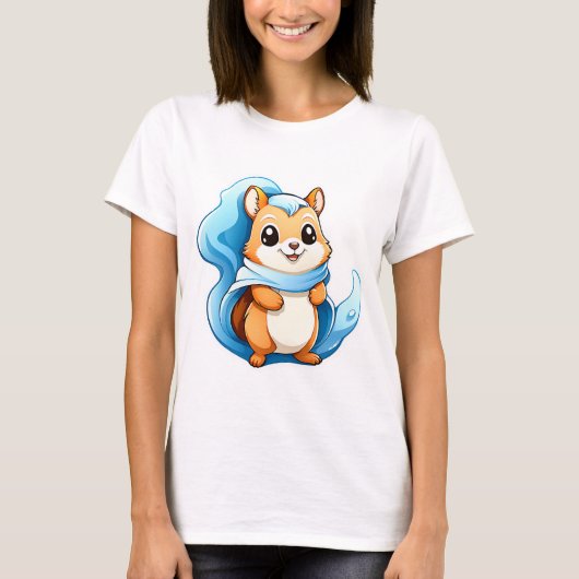 Schattige eekhoorn t-shirt (Voorkant)