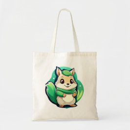 Schattige eekhoorn tote bag
