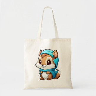 Schattige eekhoorn tote bag
