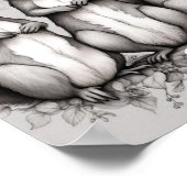 Schattige eekhoorns poster (Hoek)