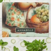 Schattige Eekhoornschilderij Theedoek (Gevouwen)