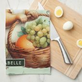 Schattige Eekhoornschilderij Theedoek (Quarter Fold)