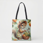  Schattige Eekhoornschilderij Tote Bag (Voorkant)