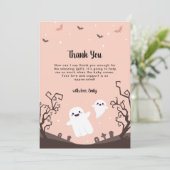 Schattige een beetje boe is bijna te wijten aan Ba Bedankkaart (Staand voorkant)