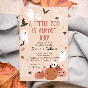 Schattige een beetje Boo Halloween Baby shower Kaart