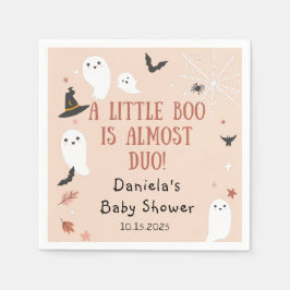 Schattige een beetje Boo Halloween Baby shower Servet