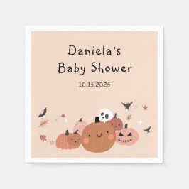 Schattige een beetje Boo Halloween Baby shower Servet