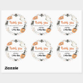 Schattige een beetje boo halloween herfst Baby sho Ronde Sticker (Vel)