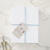 Schattige Eén Dwaas Gans Verjaardag Cadeaulabel (Met Touw)
