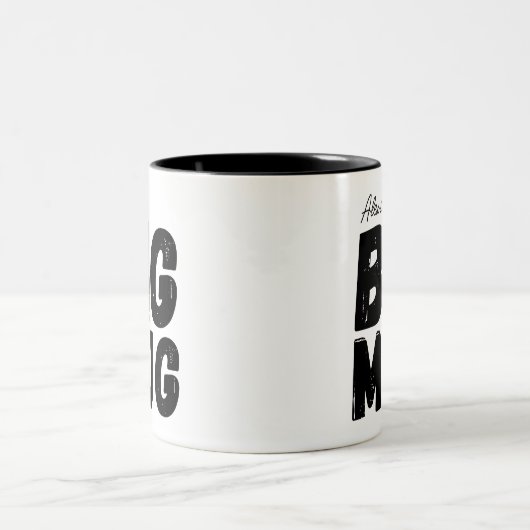 Schattige Een Enorme Mok Aangepaste Naam Novelty J (Center)