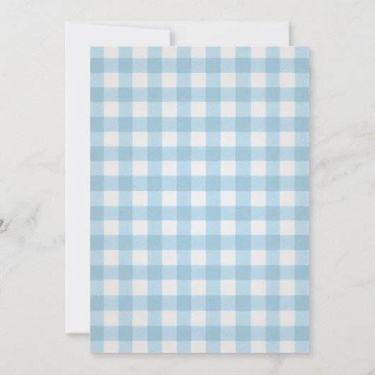 Schattige Een Gekke Gans Blauw Eerste Verjaardag Kaart (Achterkant)