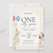 Schattige Een Gekke Gans Verjaardag Kaart (Voorkant)