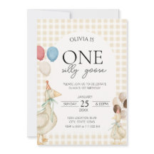 Schattige Een Gekke Gans Verjaardag