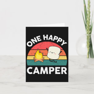 Schattige Een Gelukkige Camper Kinder Peuter Meisj Kaart