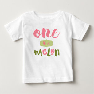 Schattige Eén-in-een-Meloen Eerste Verjaardag Meis