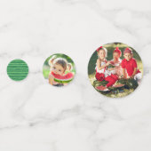 Schattige een in een meloen party foto confetti (Achterkanten)