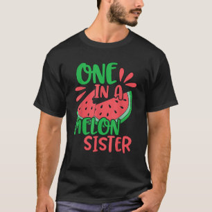 Schattige Eén In Een Meloen Zus Watermeloen T-shirt