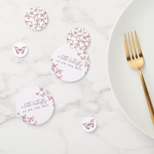 Schattige een kleine vlinder is op weg naar Baby s Confetti (Groep)