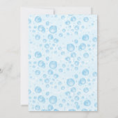 Schattige Een Lucky Rubber Duck Blue 1st Birthday Kaart (Achterkant)