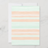 Schattige een zoete perzik Eerste 1e Verjaardagsfe Kaart (Achterkant)