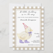 Schattige eend Baby shower Kaart (Voorkant)