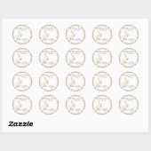 Schattige eend Baby shower Ronde Sticker (Vel)