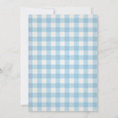 Schattige Eend Blauwe Eerste Verjaardag Kaart (Achterkant)